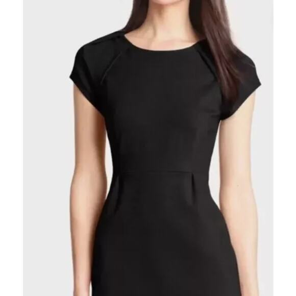 Kate Spade New York Ivie Pleated Stretch Sheath Dress Women’s 6 Black LBD - Picture 3 of 13